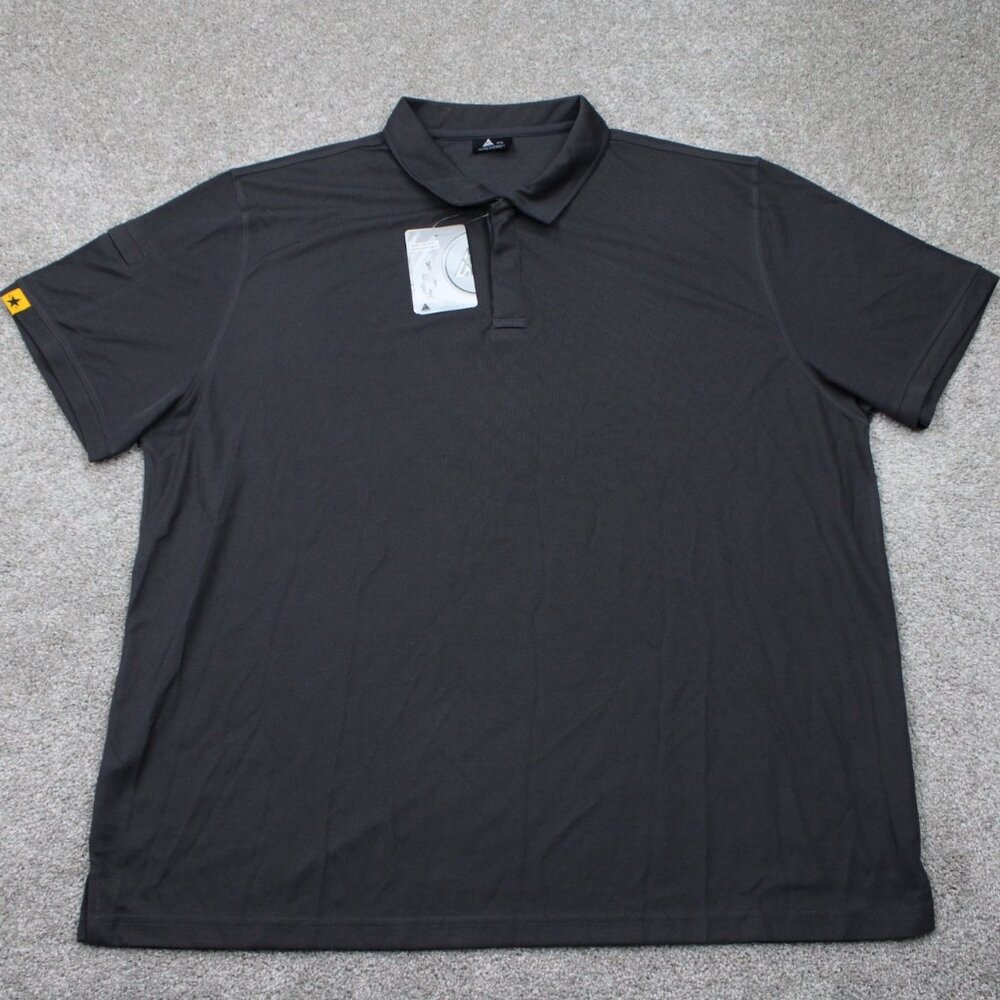 Speed Your Run Polo Shirt NWT Mens 3XL XXXL Gray 4 Way Stretch Polyester S/S